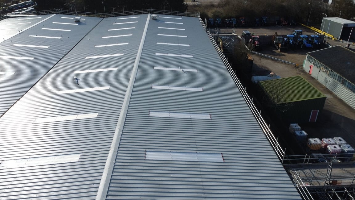 Industrial unit roofing project