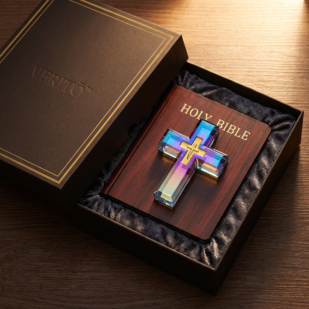 VERITŌ premium gift packaging with gold foil branding