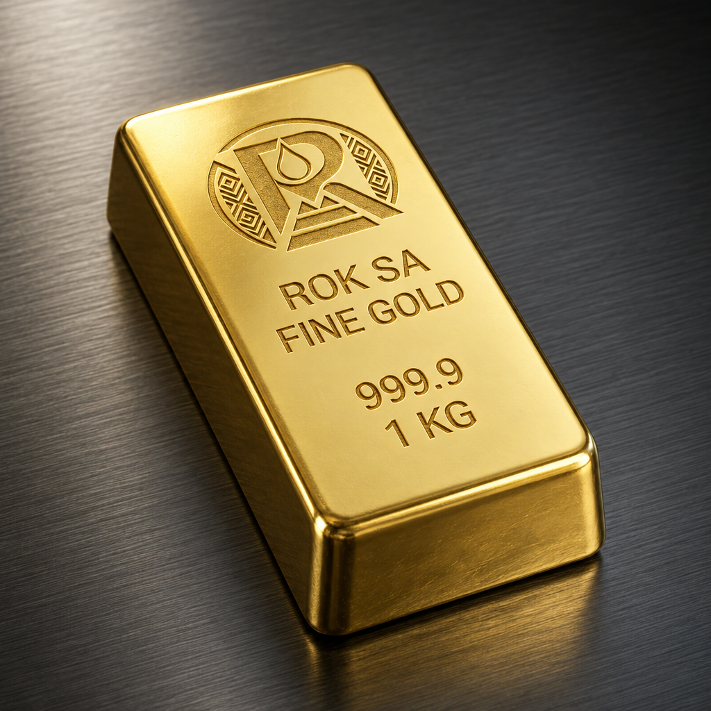 1 KG Gold Bar – 999.9 fine Gold