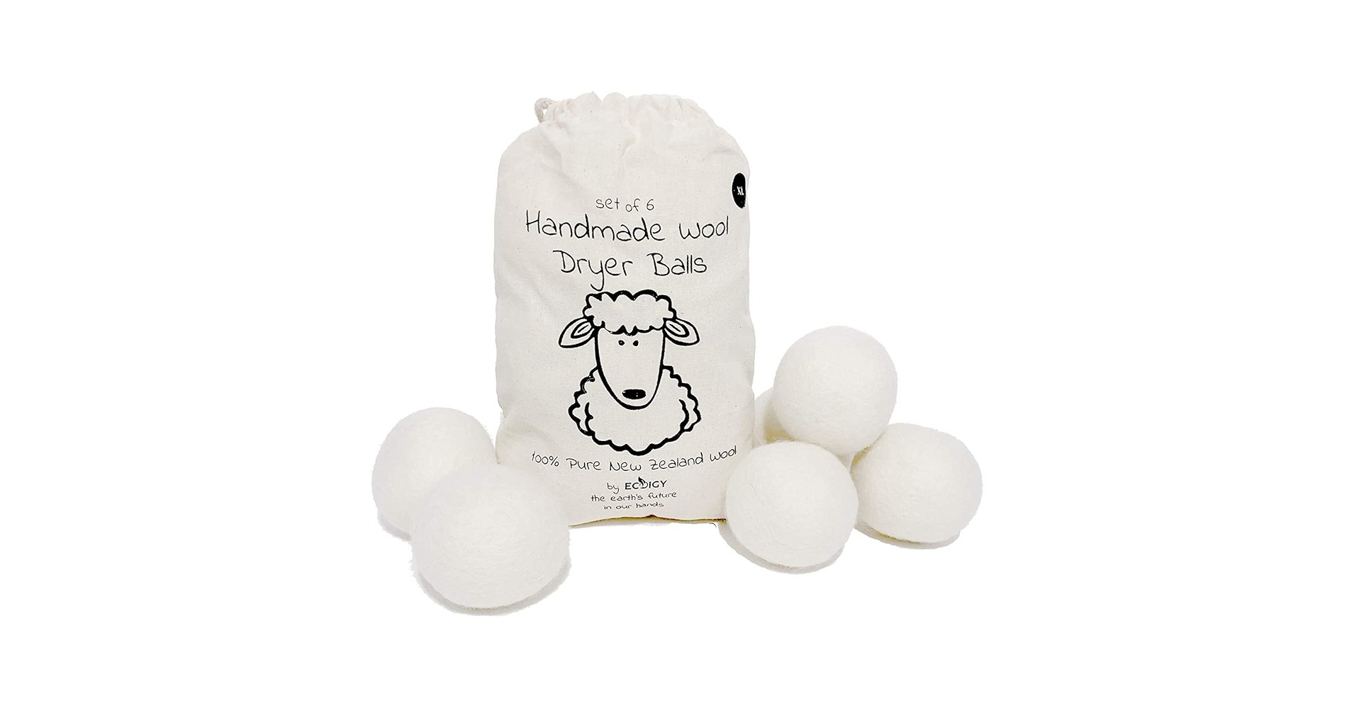 Premium 100% Organic New Zealand Wool Dryer Balls