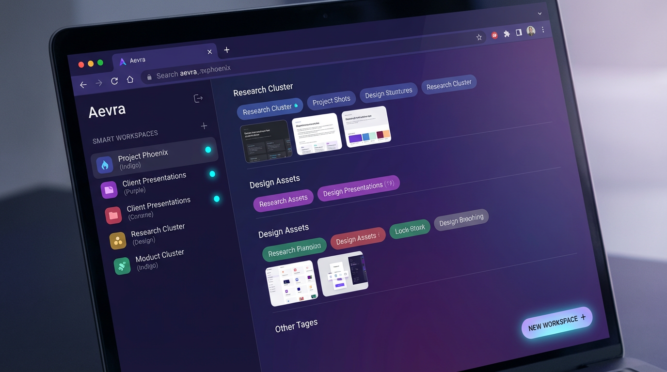Project Workspaces - Aevra Browser Feature Demonstration
