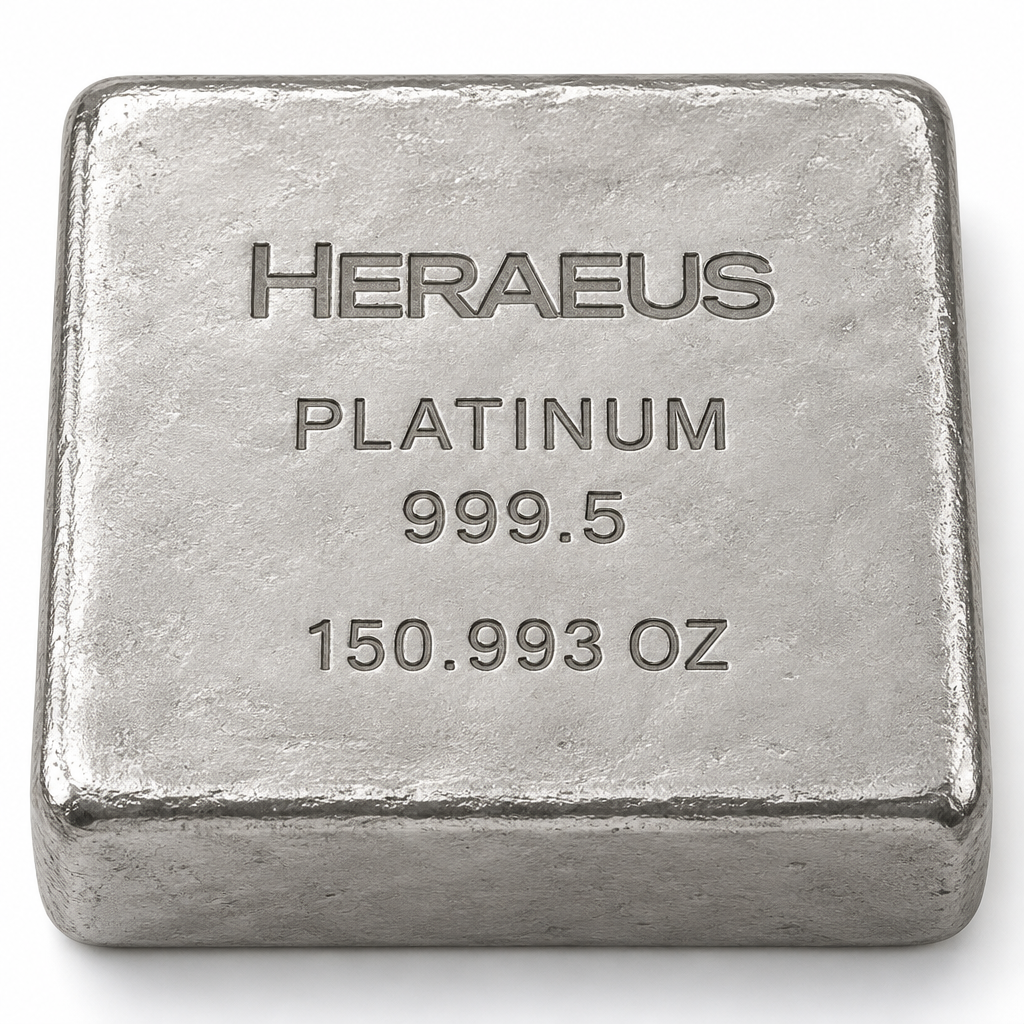 Heraeus 150.993 oz Platinum Bar – Heavyweight Value