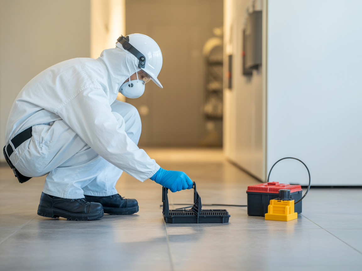 Professional rodent control equipment and bait stations