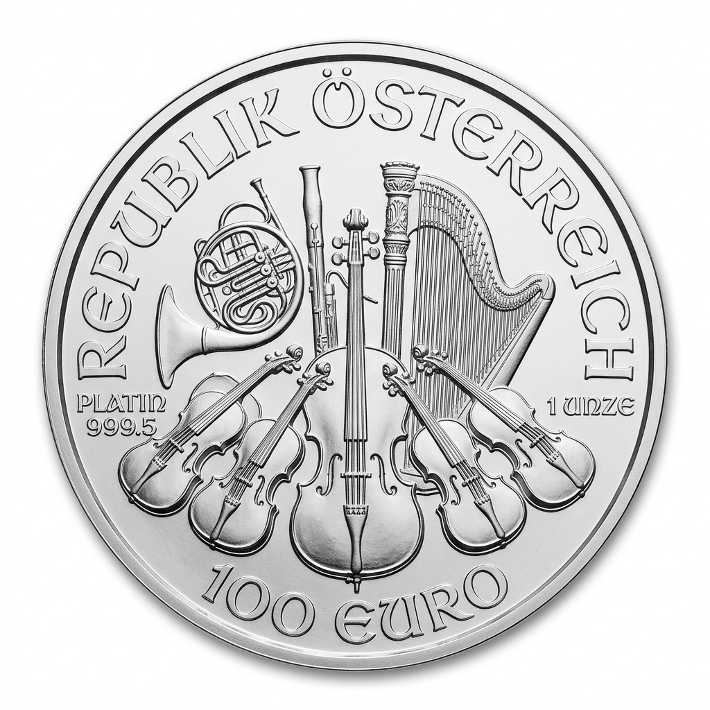 Austrian Mint 1 oz Philharmonic Platinum Coin (Various Years)