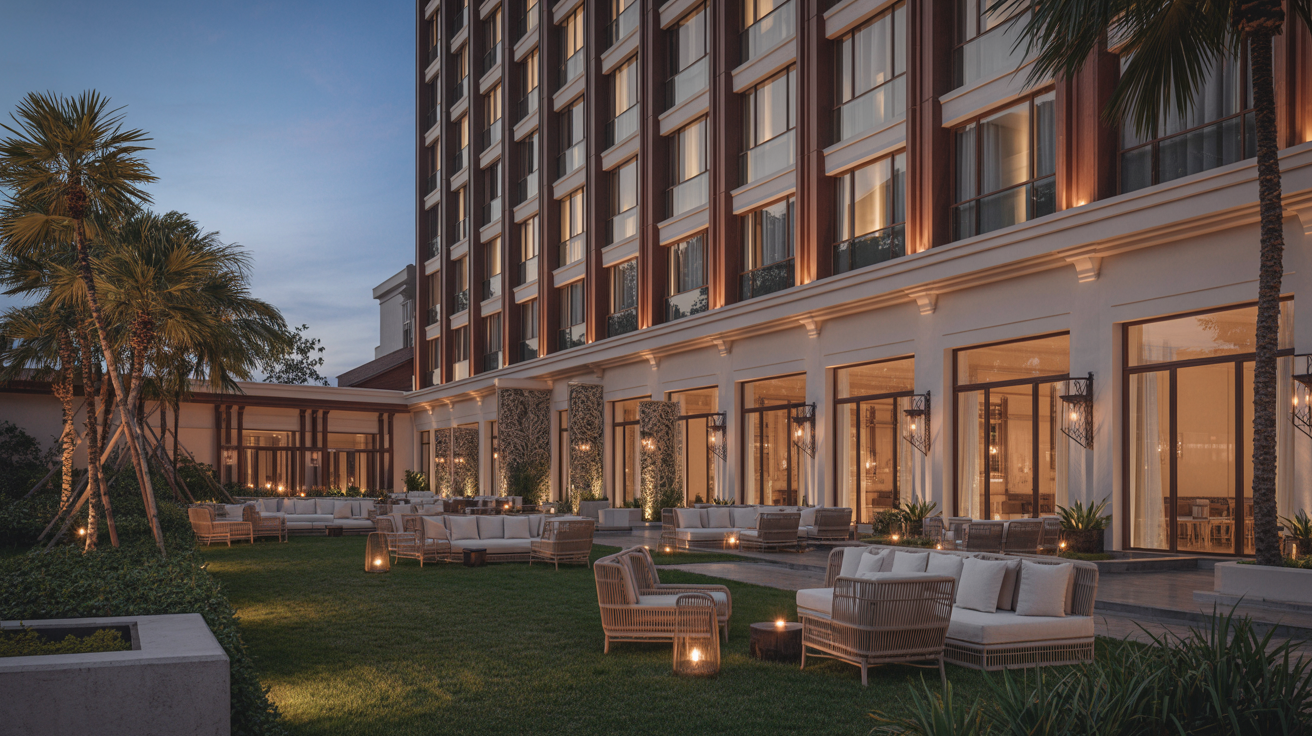 Luxury resort exterior