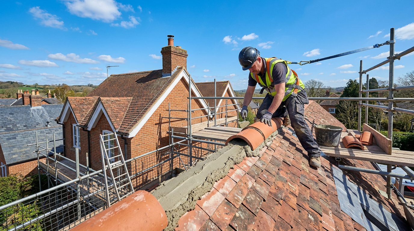 Ridge Tile Repairs - Silverline Roofing