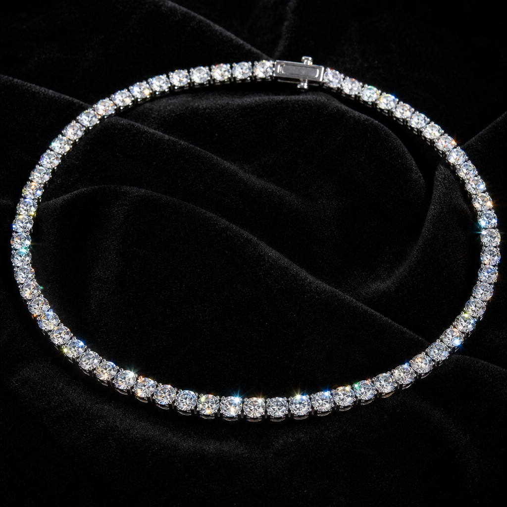 Moissanite Tennis Necklace