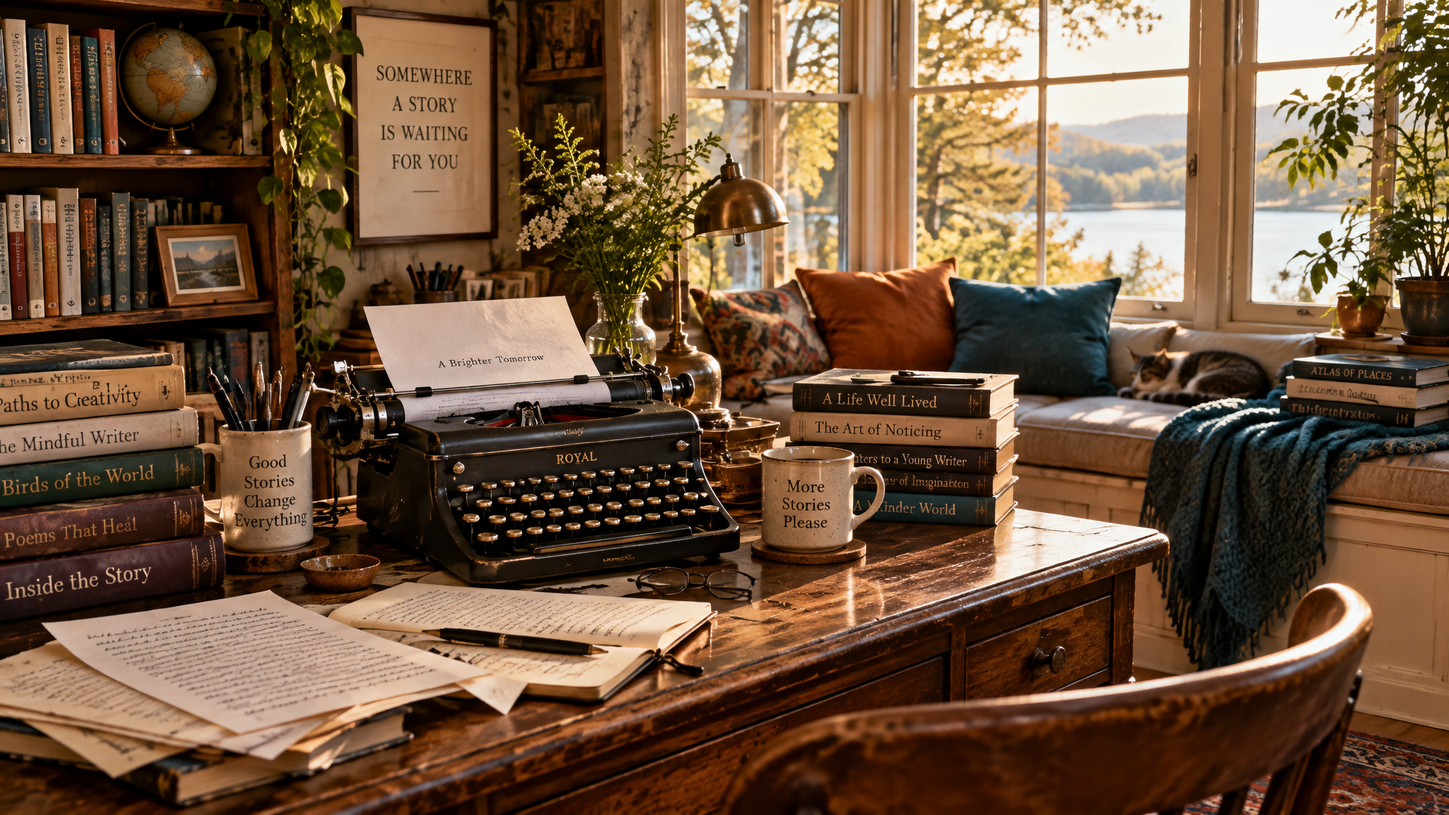 Sandra Miller Linhart's writing studio