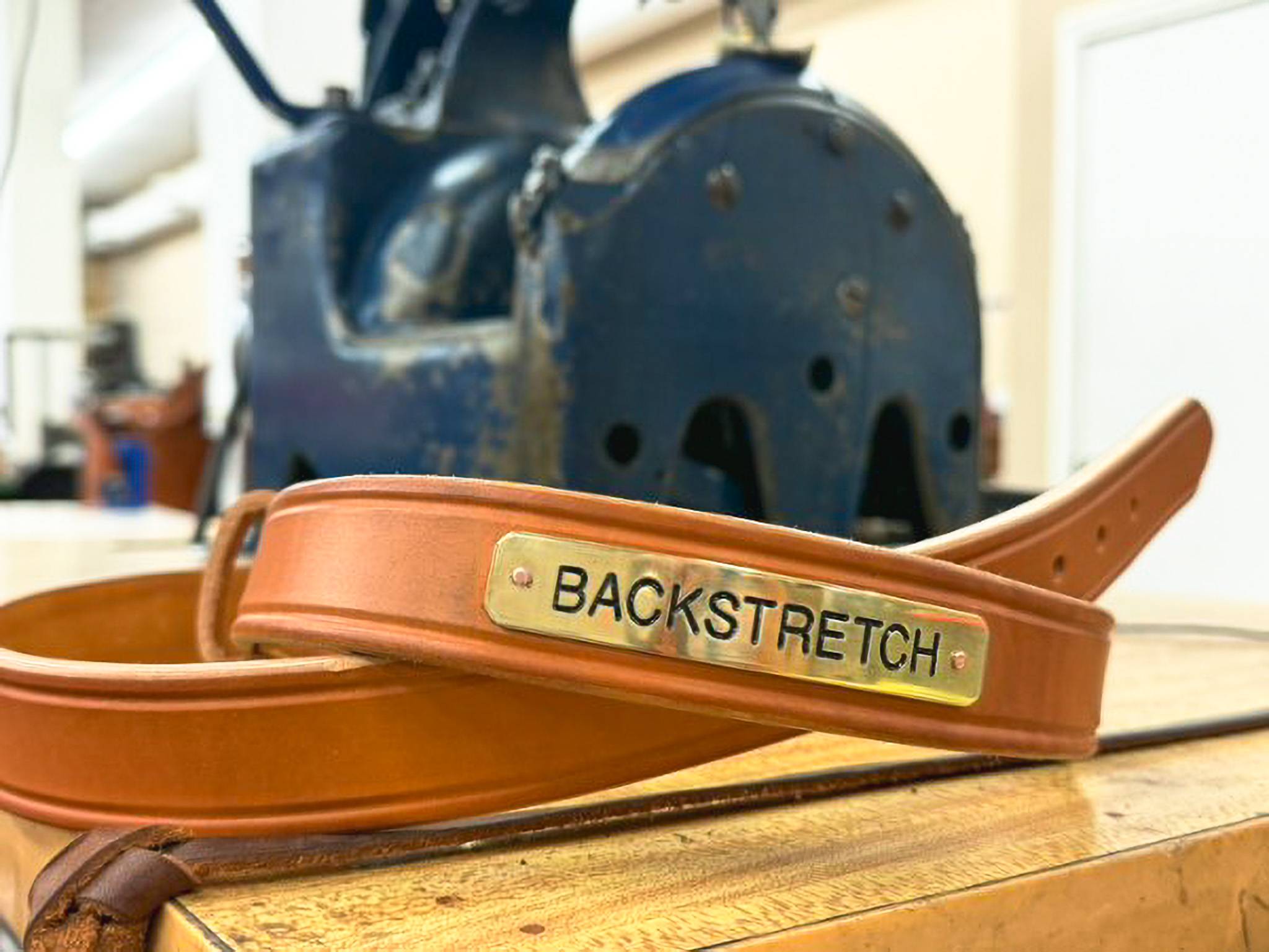 Custom engraved leather equestrian equipment