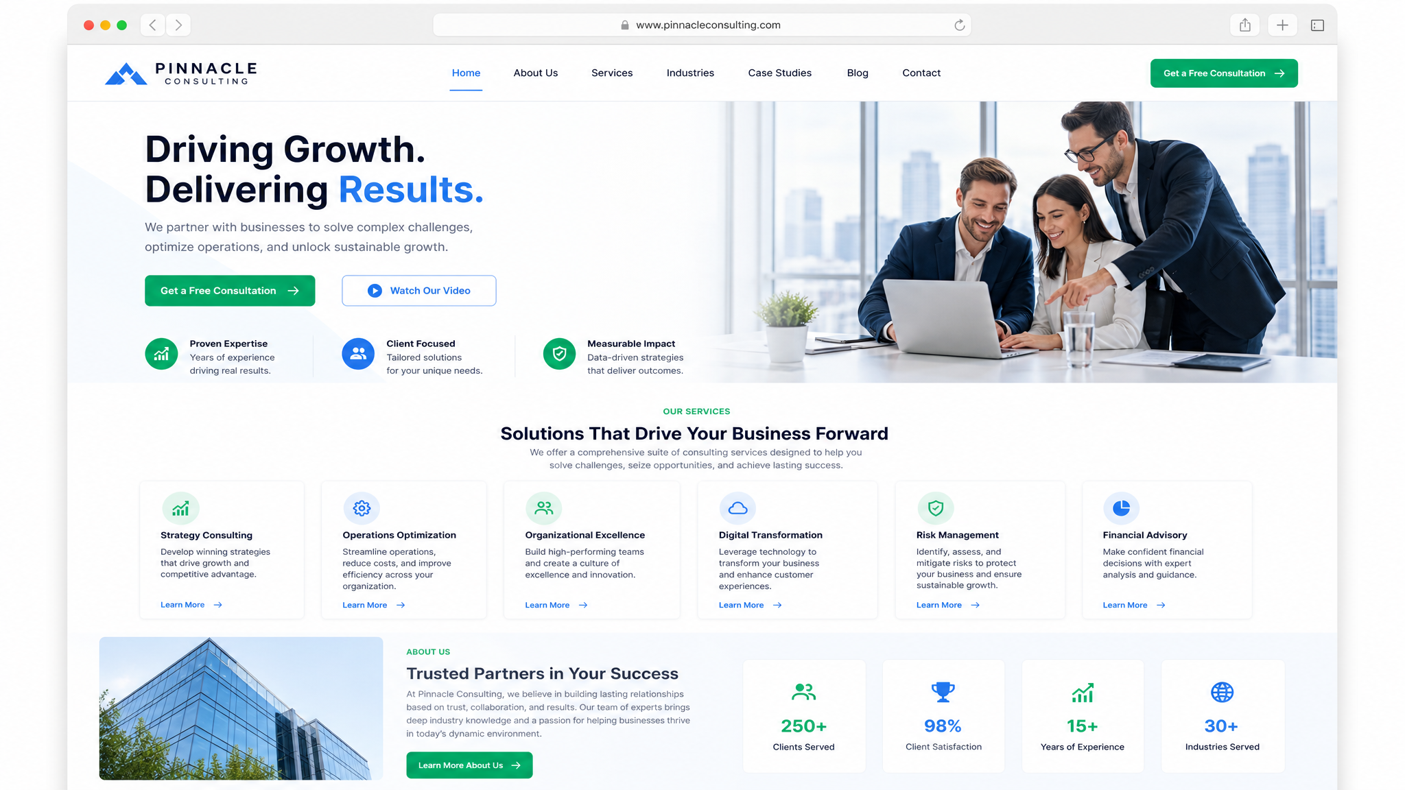 Lisa's Efficient Website project preview