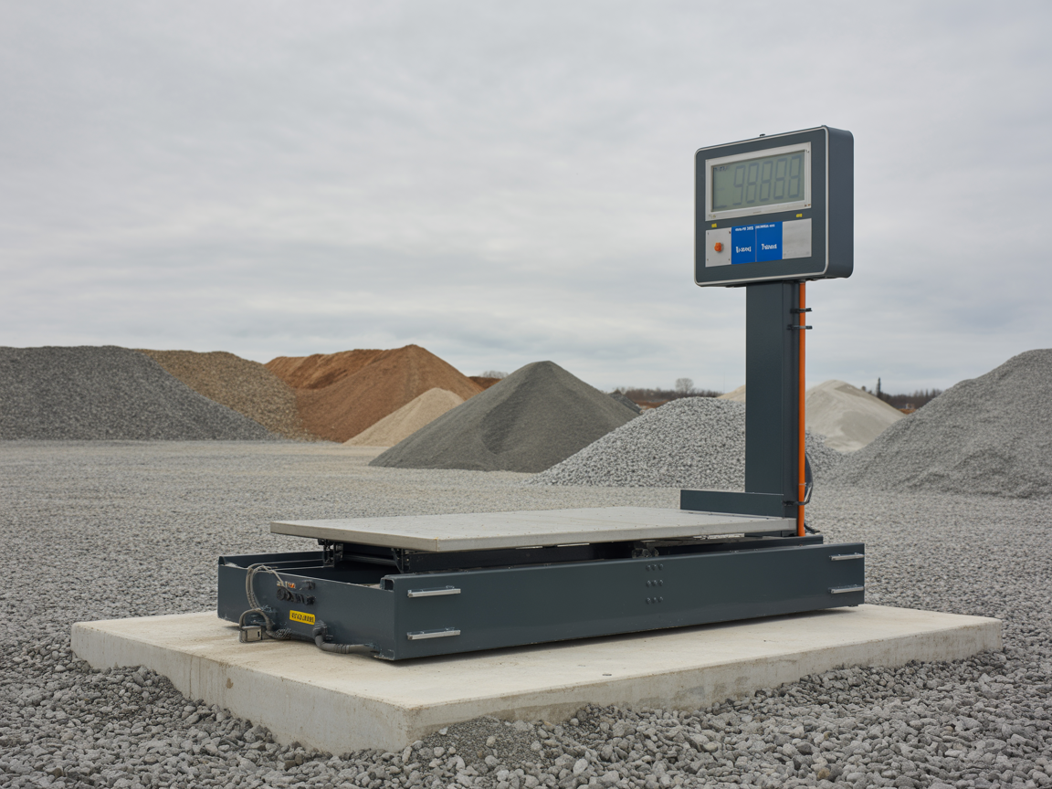Daniels Aggregates licensed weighbridge facility for accurate material weights