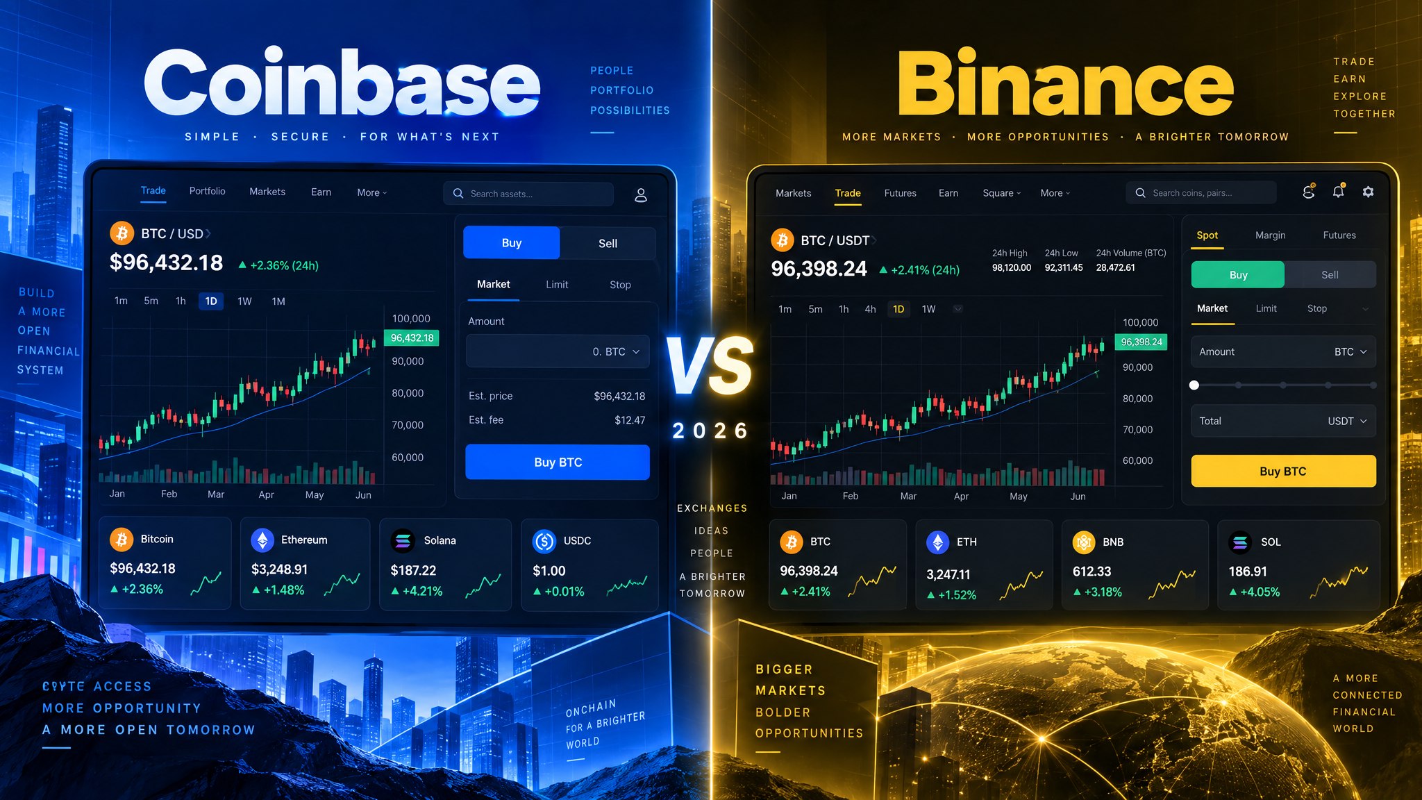 Coinbase vs Binance 2026: Which Crypto Exchange Should You Use?