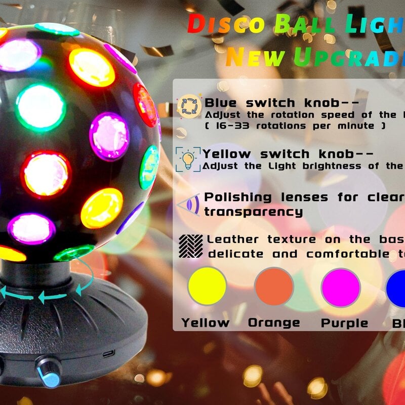 Disco Ball Rotating Projector