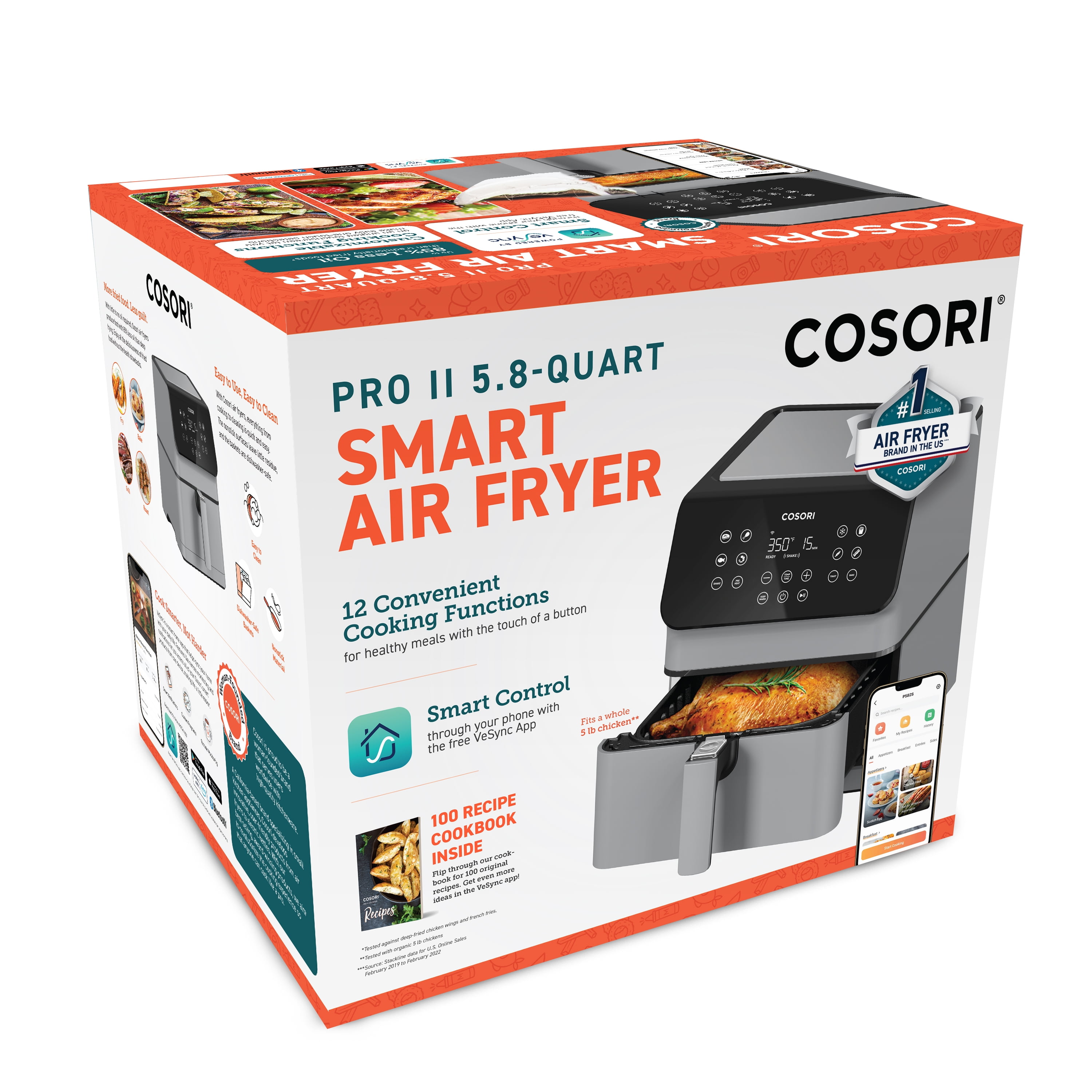 Cosori Pro II Air Fryer 5.8 Qt