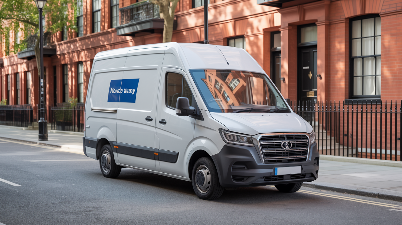 QuickMove London professional moving van on a London street