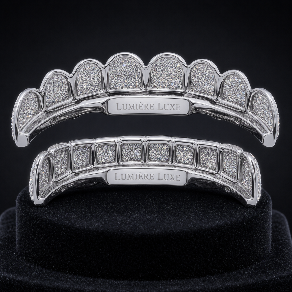 Moissanite Diamond Grillz Set view 2