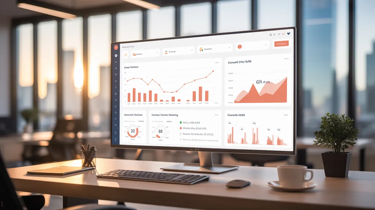 HubSpot CRM 2026 Analyse – Dashboard mit Wachstumsmetriken und Kostenvergleich