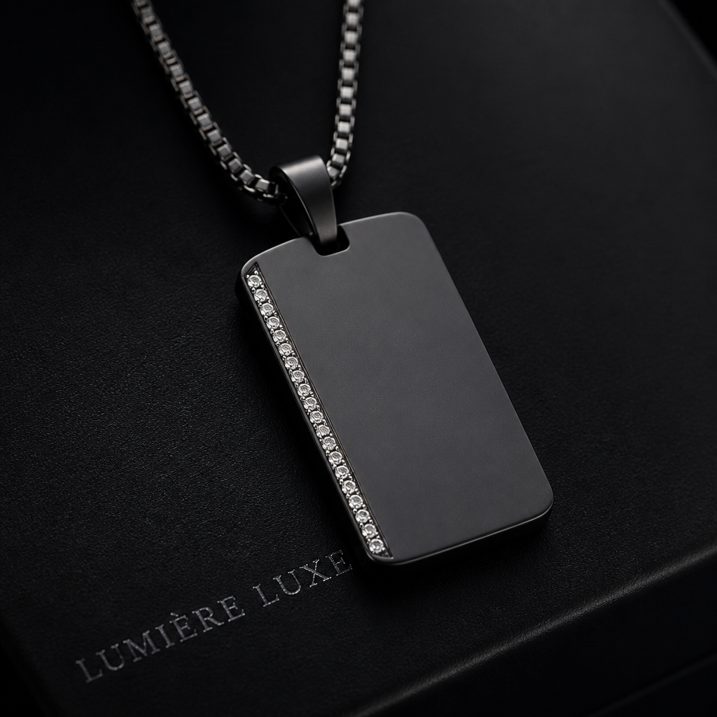 Noir Dog-Tag Pendant