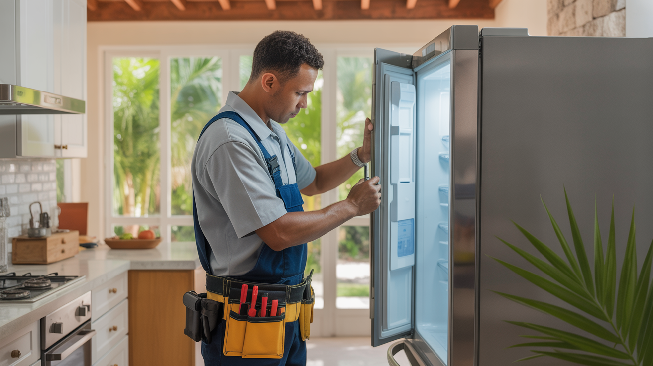 Appliance repair service in Dominican home