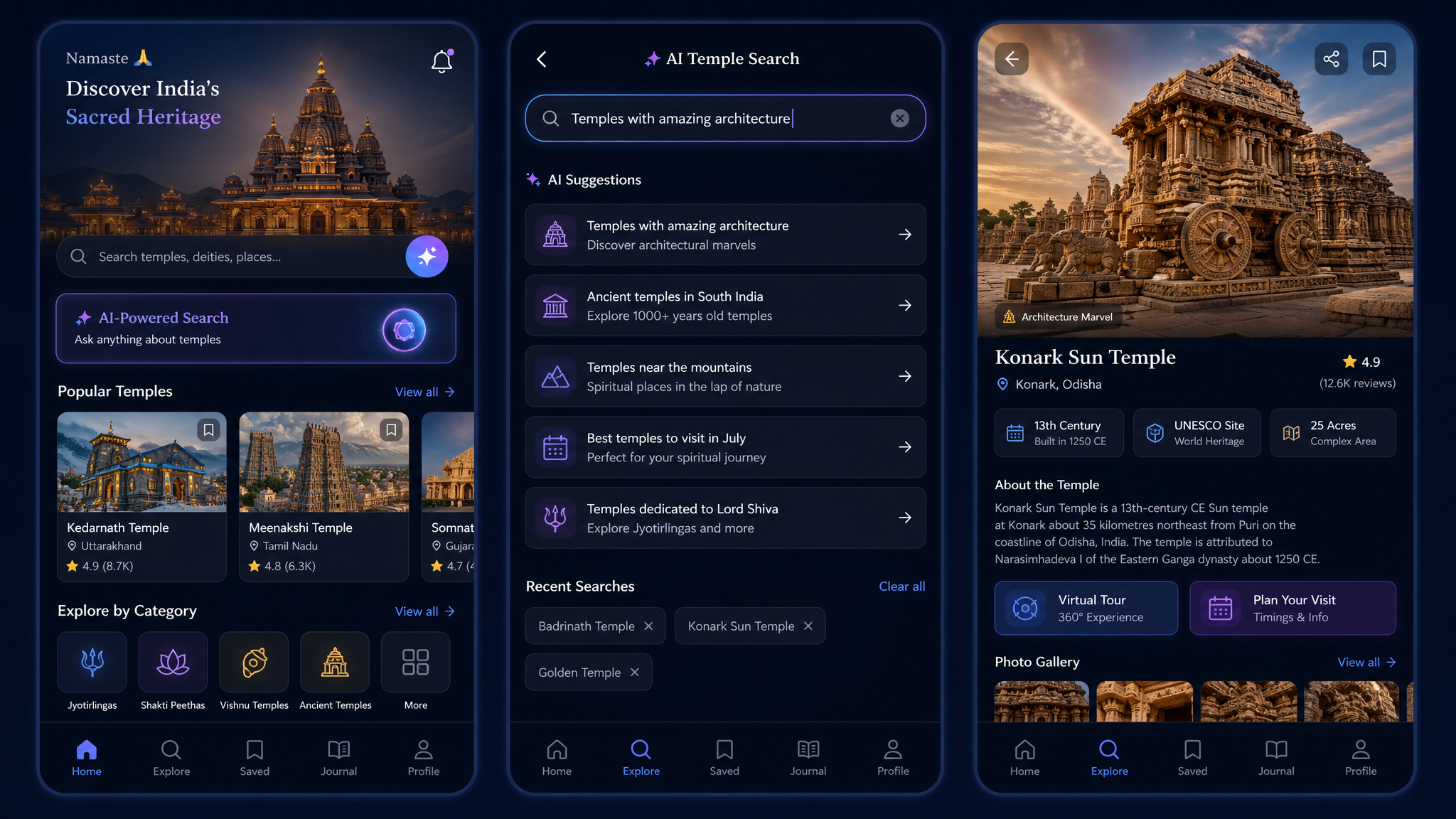 TempleAI interface concept