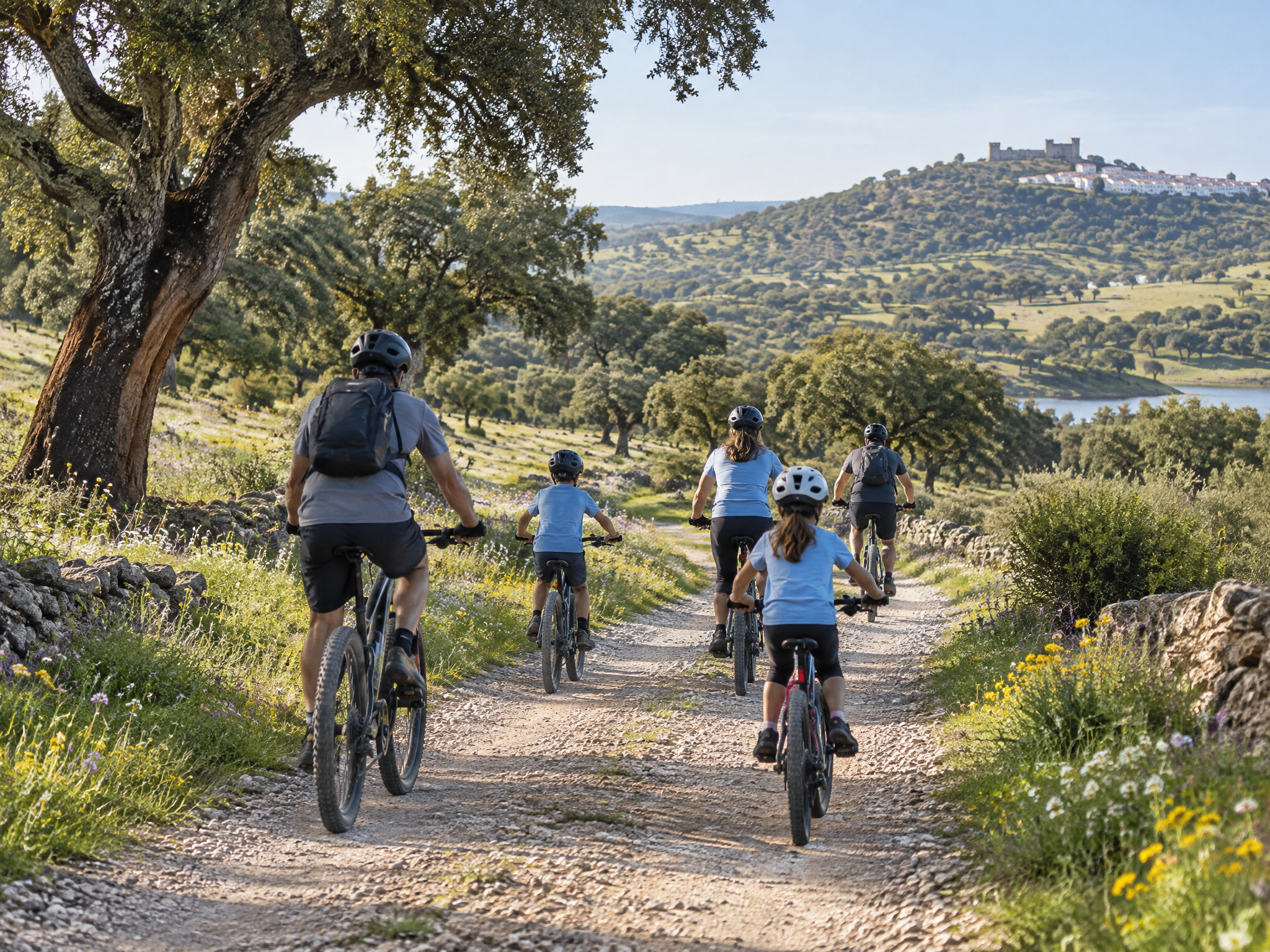 Passeio de BTT familiar no Circuito Pedalar em Portalegre