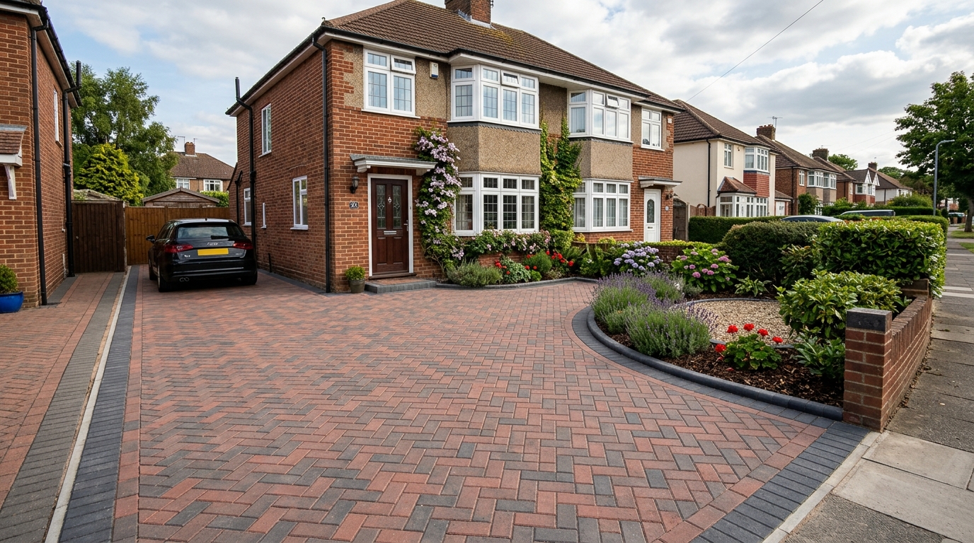 Block Paving in London by Crown Crest Roofing & Building Solutions