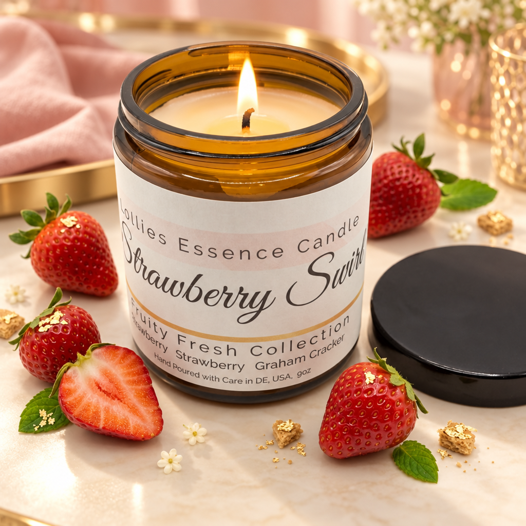 Strawberry Swirl Candle