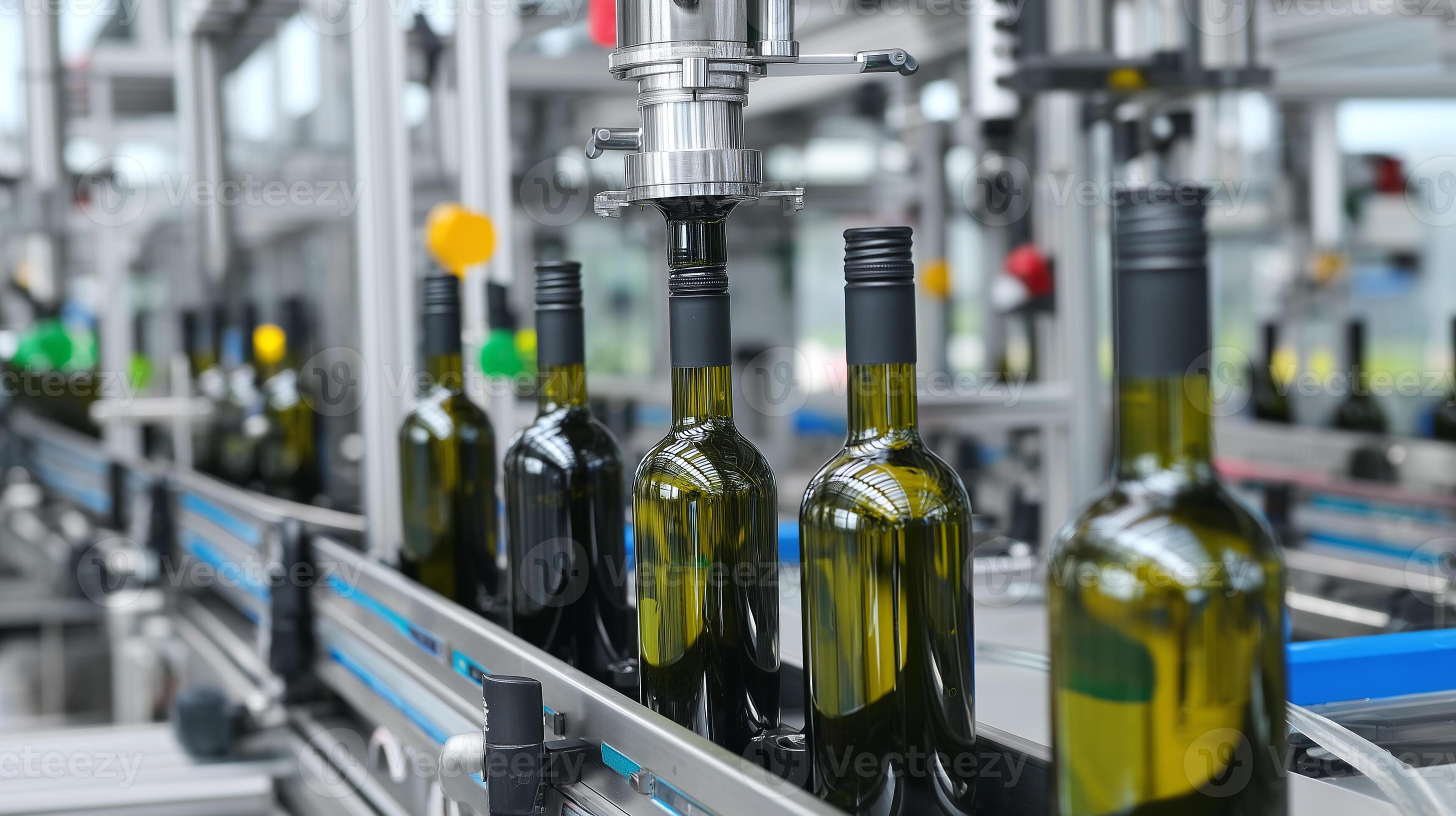 Wine bottling production line
