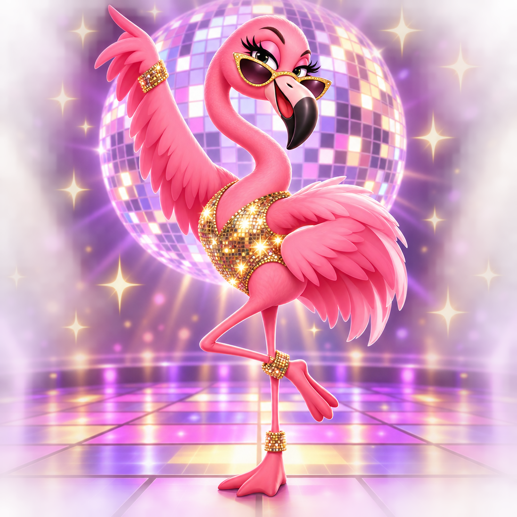 Disco Flamingo