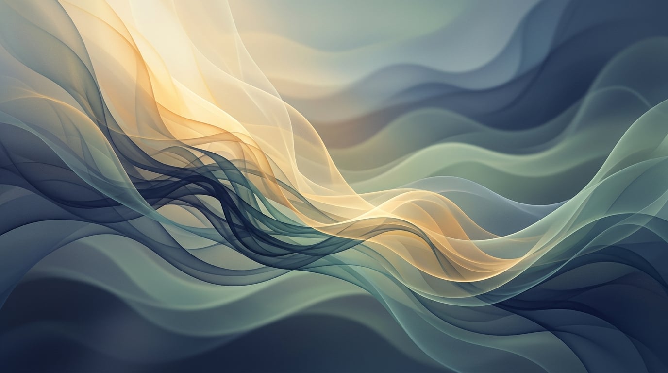 Abstract representation of thoughts becoming clear and organised