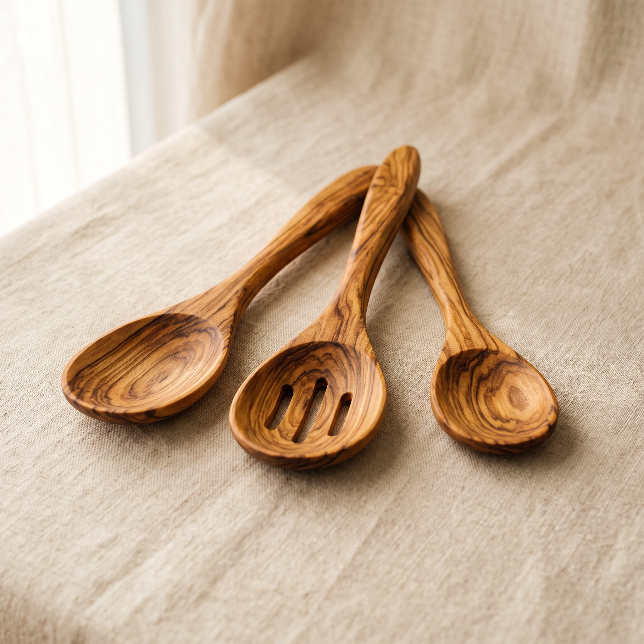 Orchard Olive-Wood Spoon Set