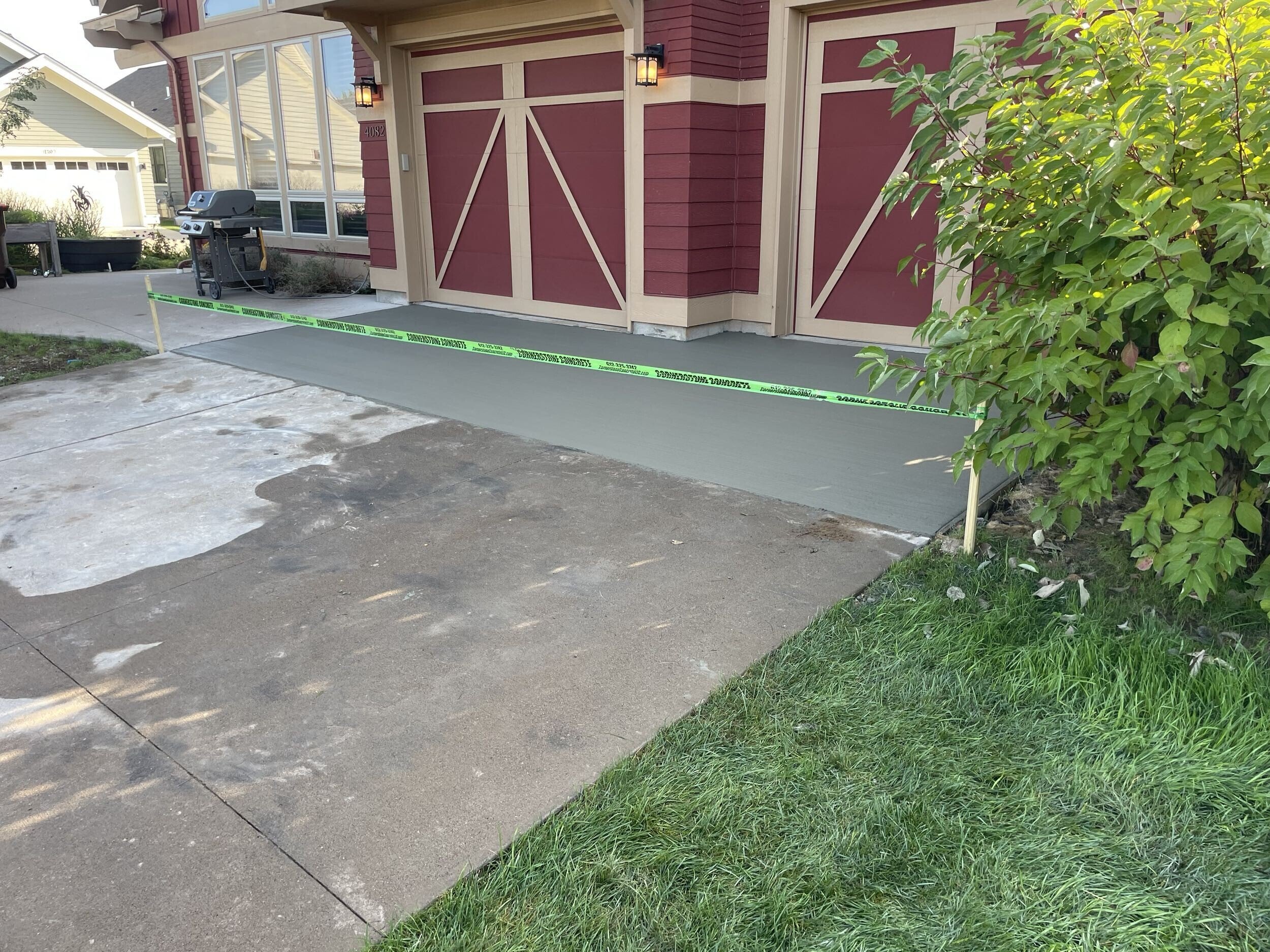 Garage apron installation by Legacy GS