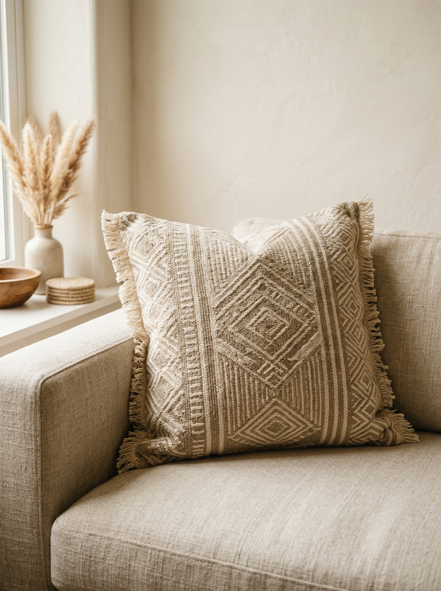 Barfi Organic Cotton Pillow
