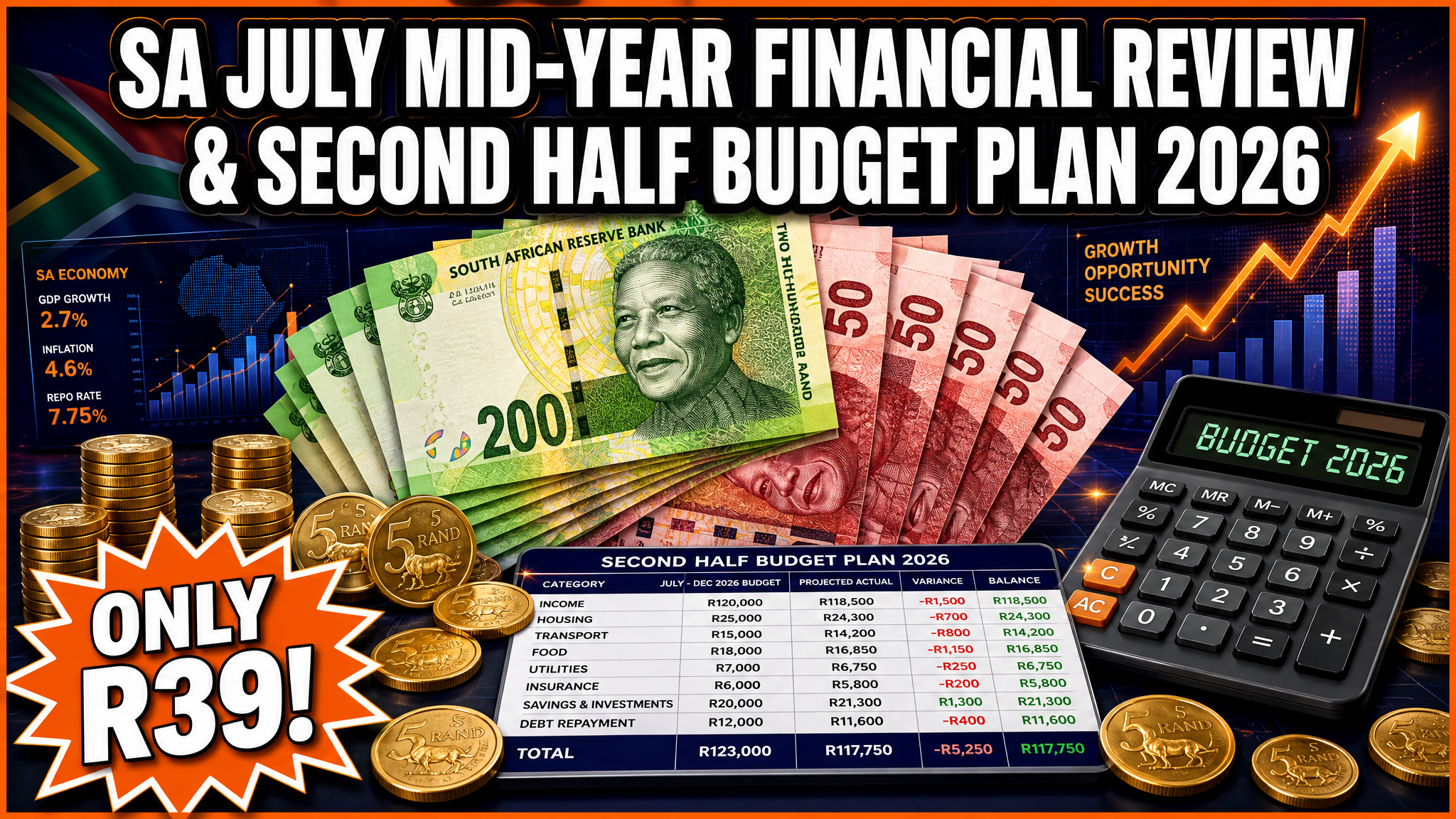 SA July Mid-Year Financial Review & Second Half Budget Plan 2026