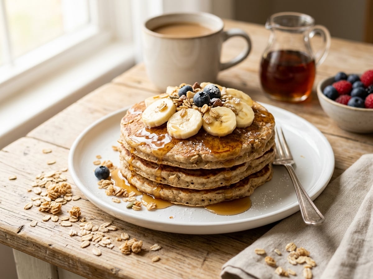 Photo of Banana Oat Pancakes