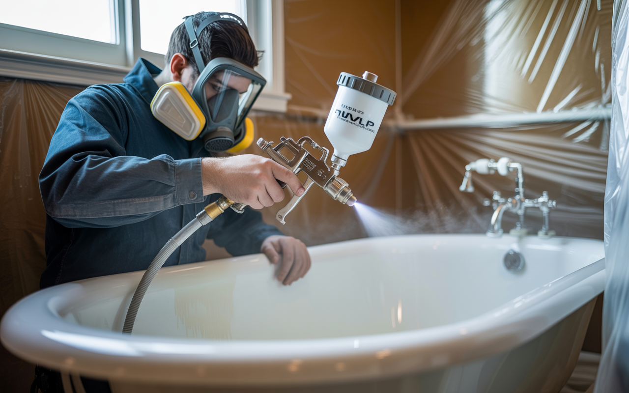 Bathtub Spray Painting
