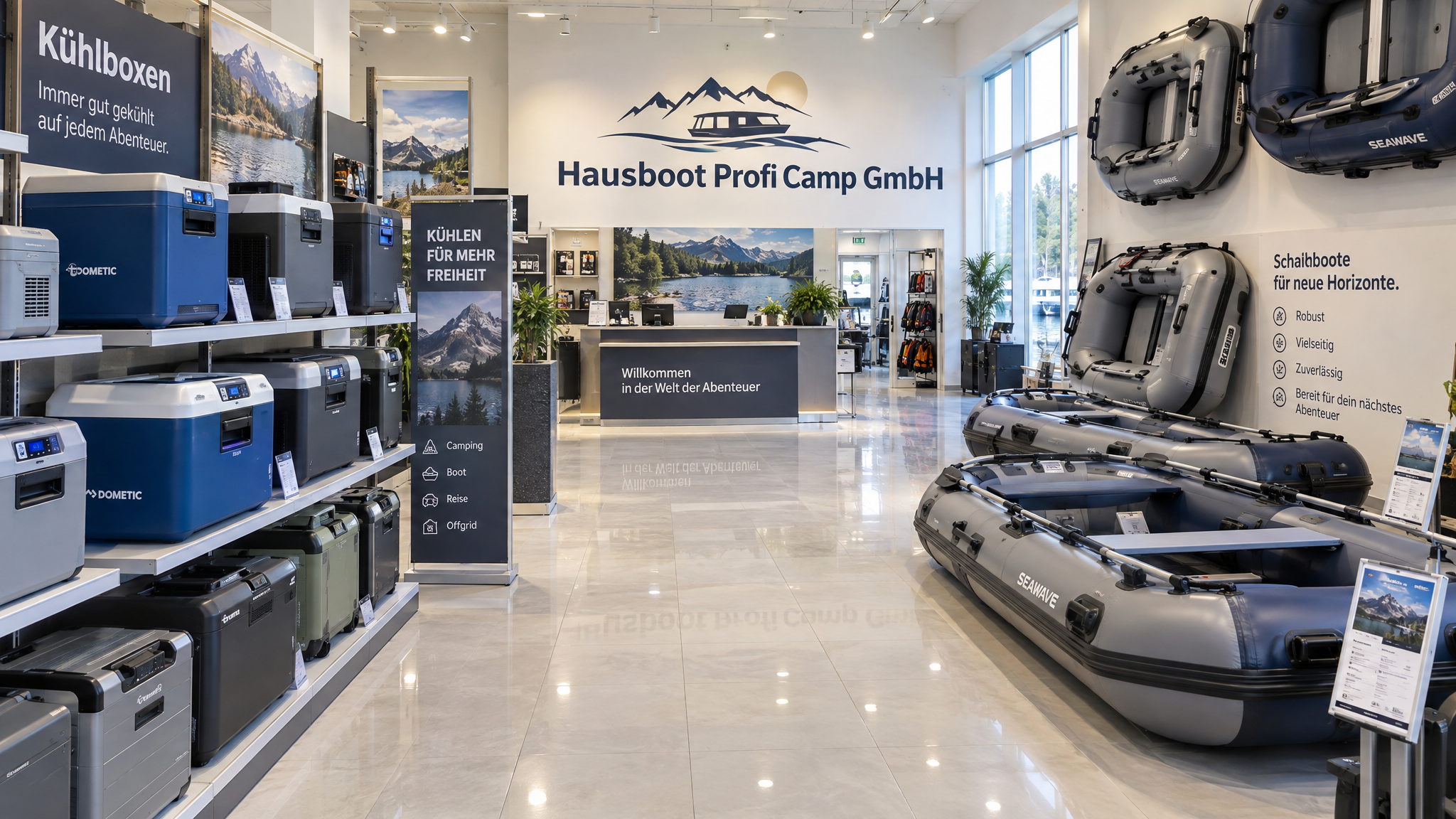 Hausboot Profi Camp GmbH – Ihr Spezialist für Kühlboxen und Schlauchboote
