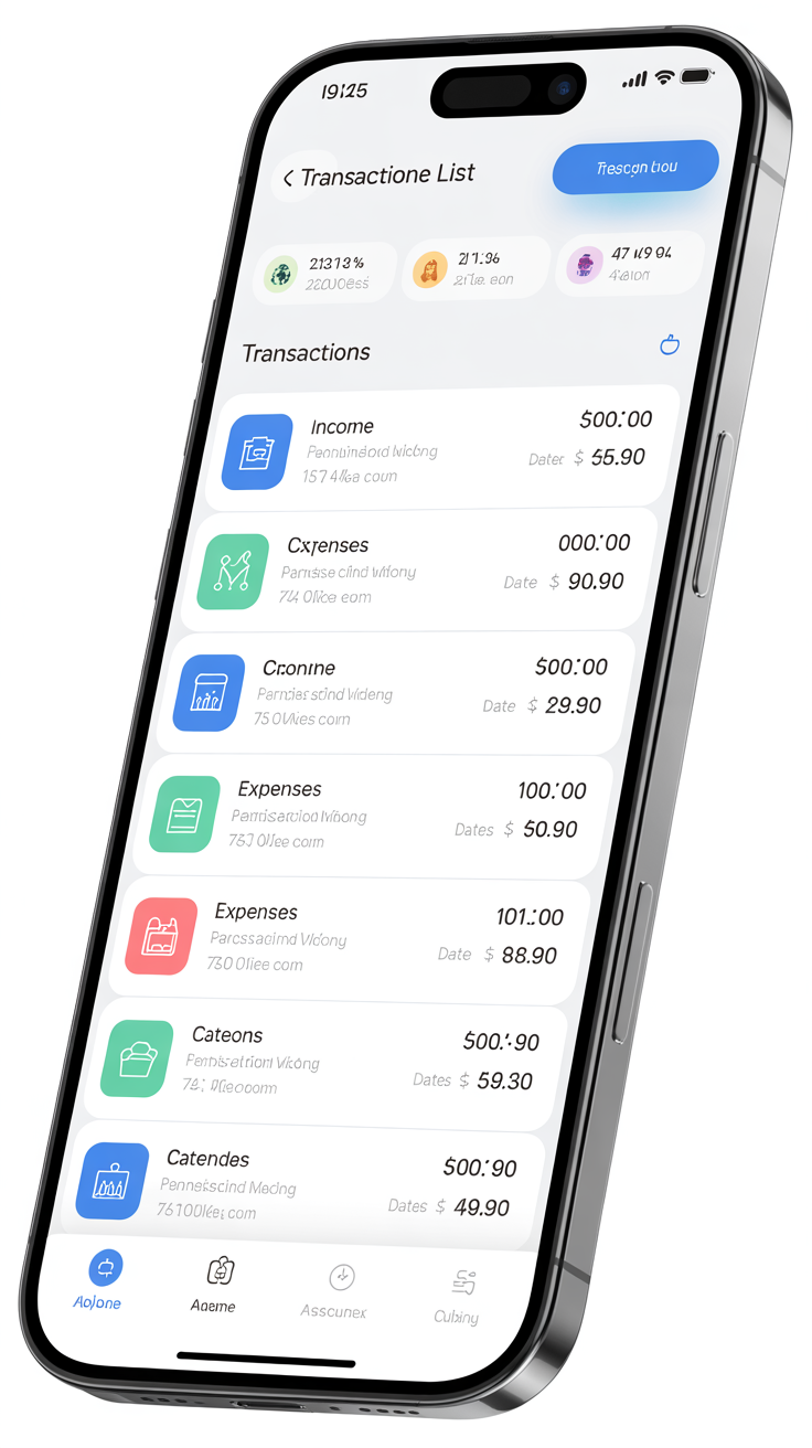 PocketPilot Transaction List