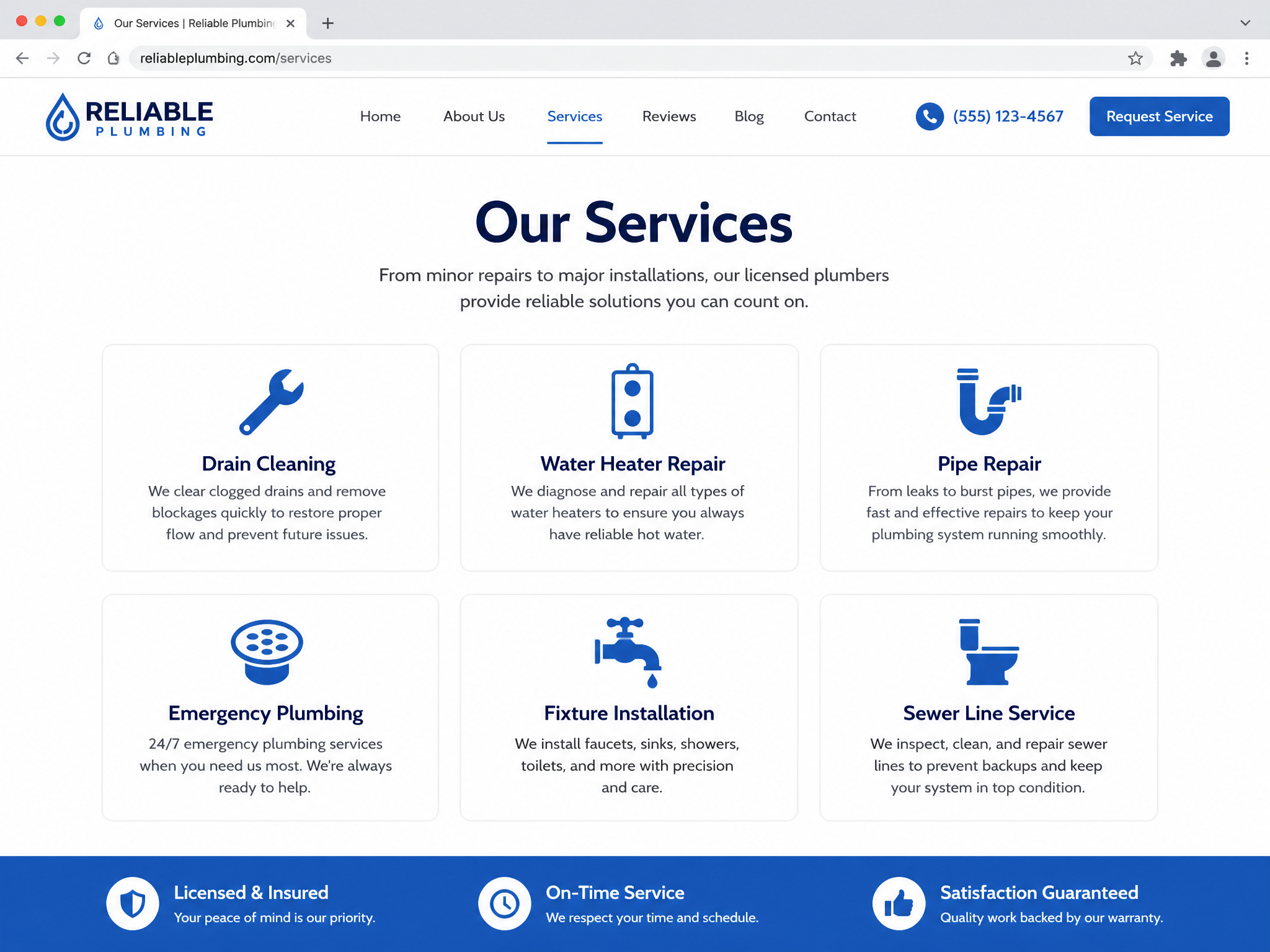 Sample — Plumbing Company