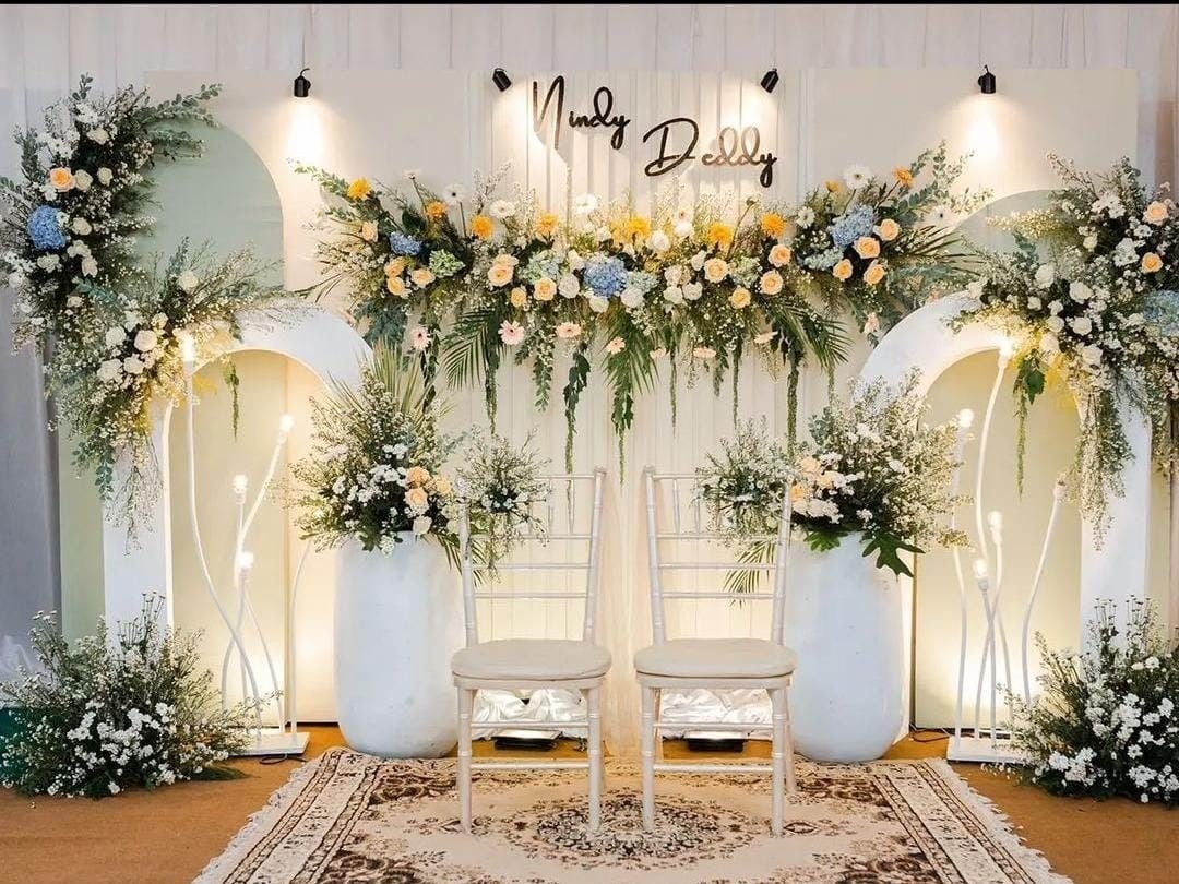 Setup dekorasi akad nikah lengkap