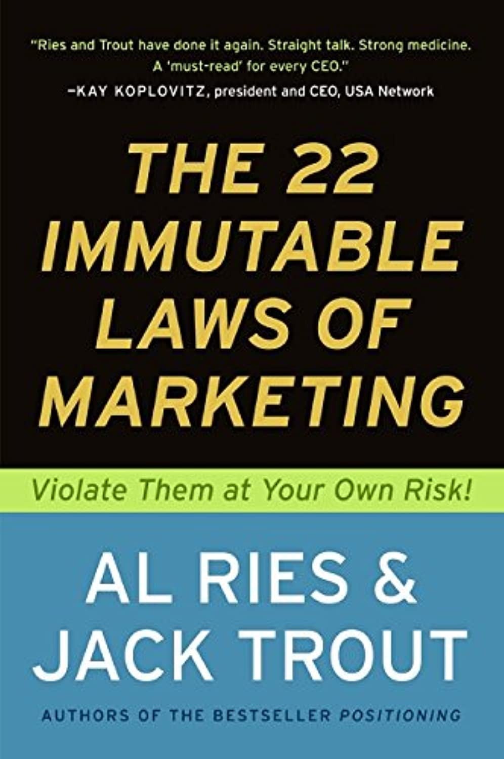 The 22 Immutable Laws of Marketing cover