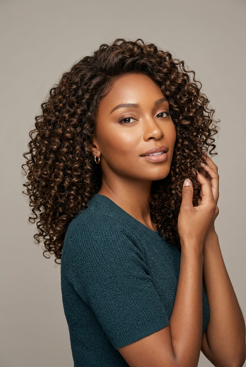 Velvet Ringlet Closure Wig