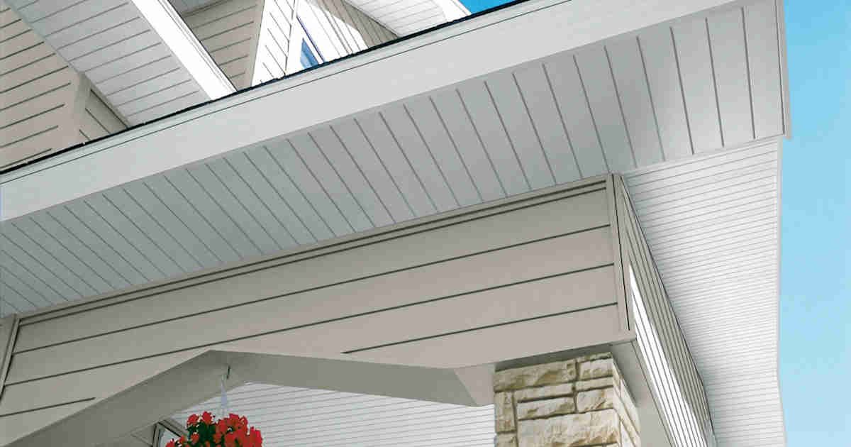 White fascia installation