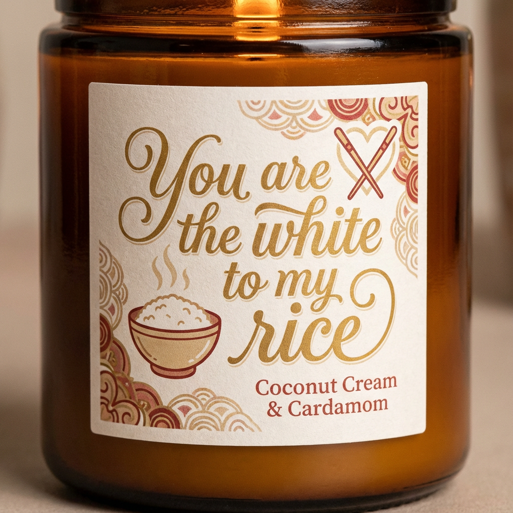 You are the white to my rice