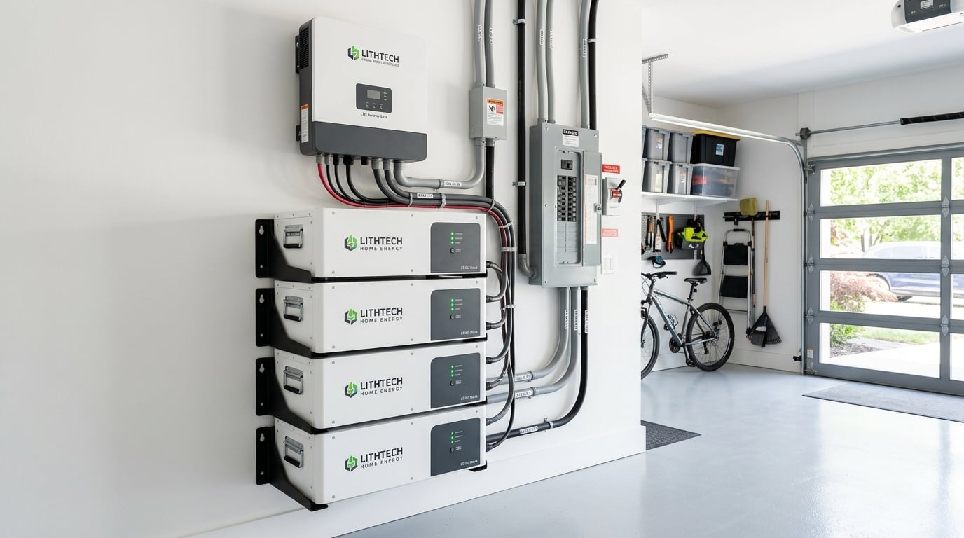 Batería doméstica LithTech para almacenamiento de energía solar