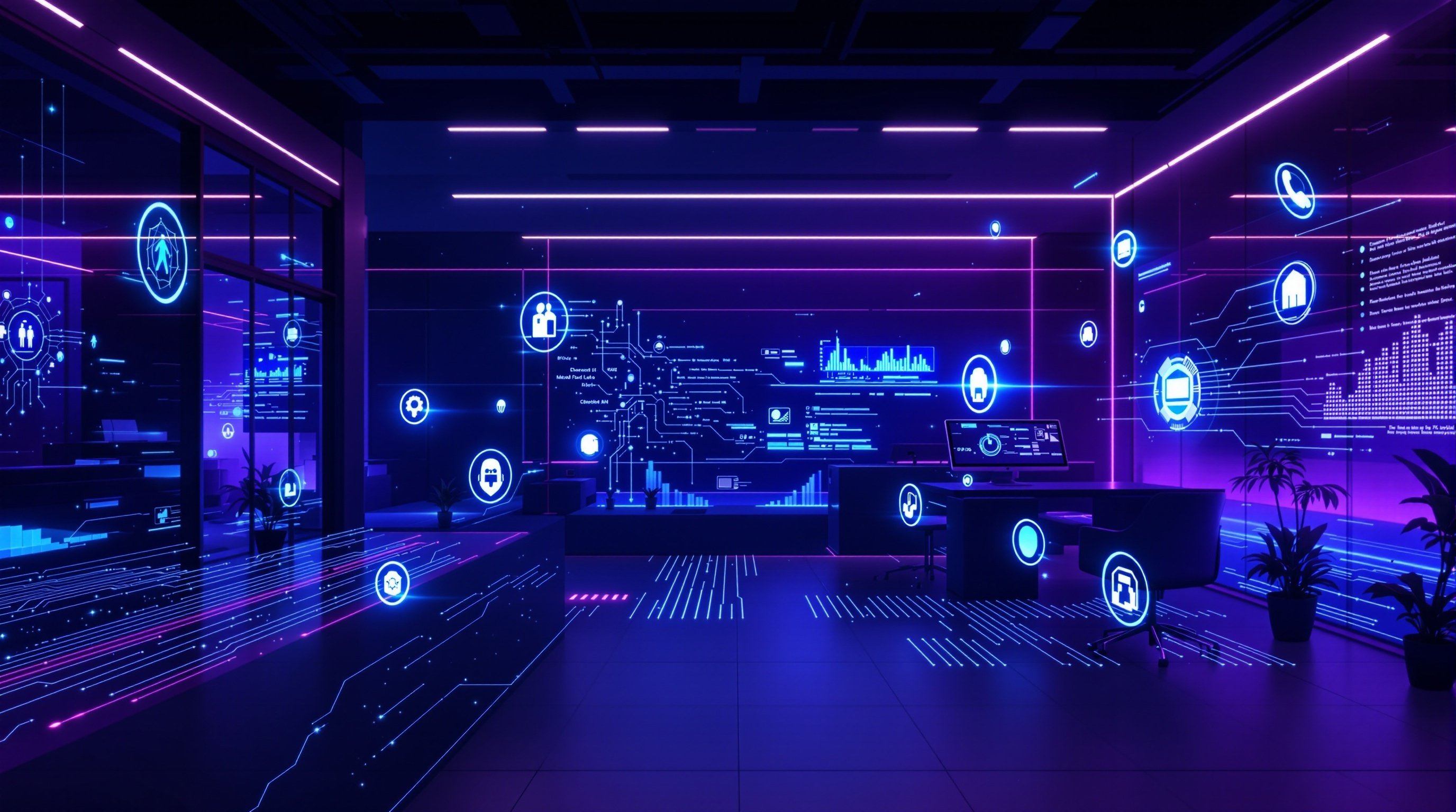 Modern technology workspace