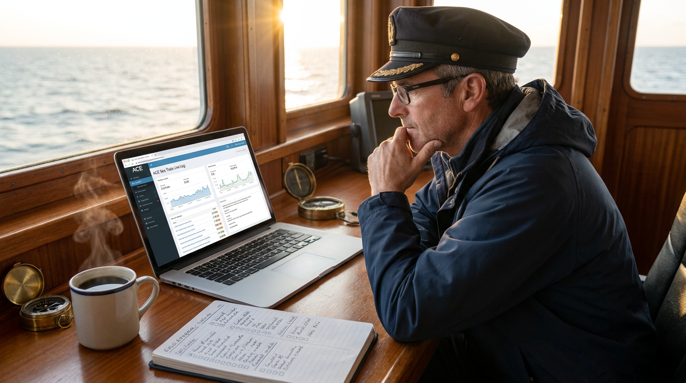 Robert Lees logging Wealthy Affiliate ACE launch day notes on a laptop beside a field notebook