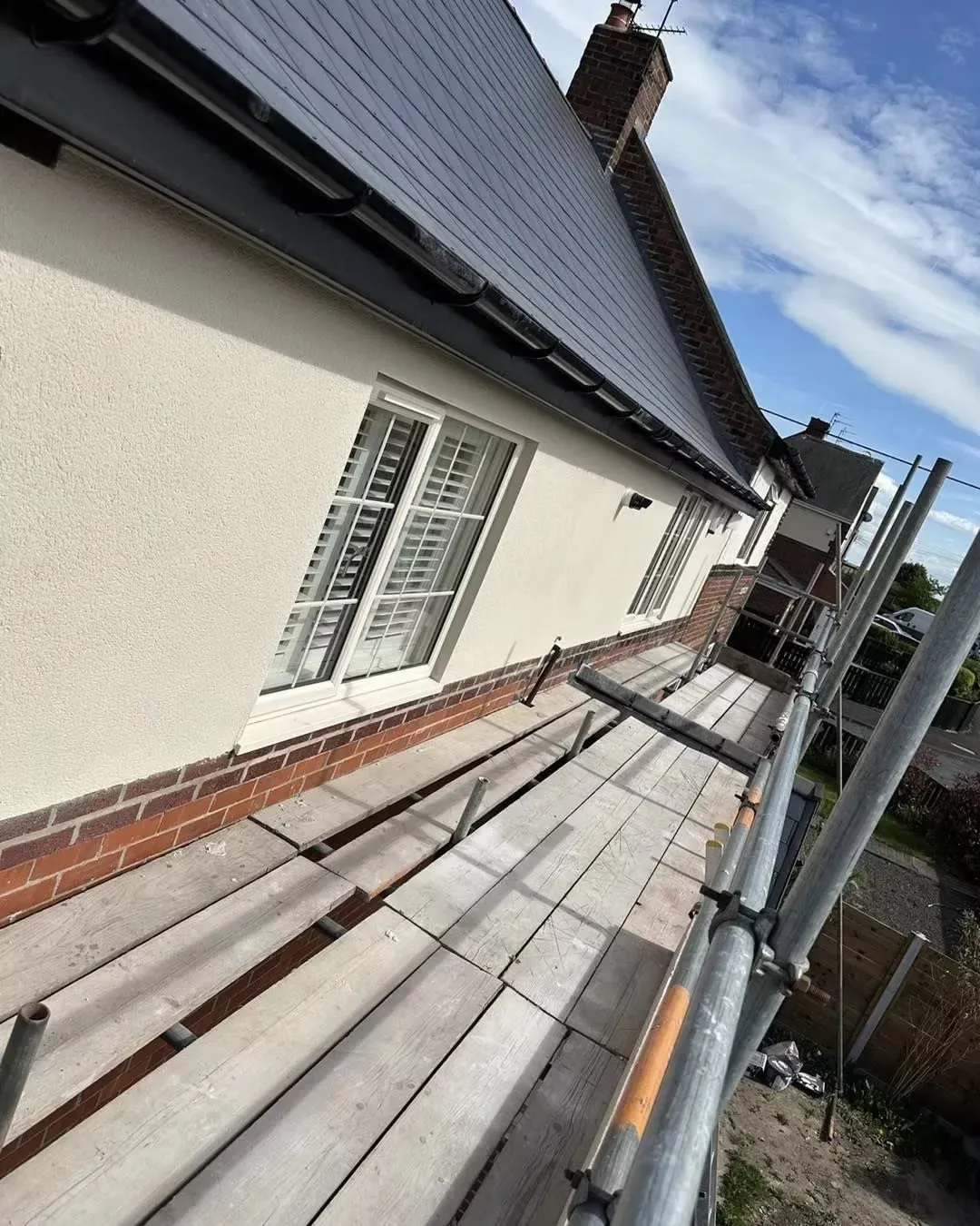 Professional plastering work