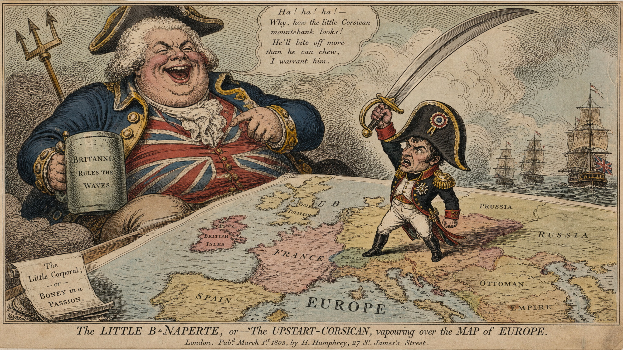 Little Boney — Caricature satirique