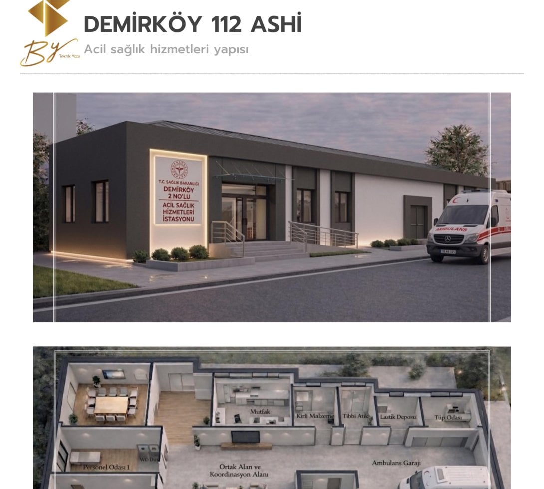 Demirköy 112 ASHİ Yapımı projesi